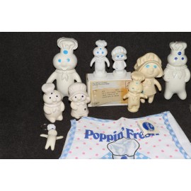 Advertising Figure Pillsbury Doughboy Poppin Fresh 1970s 80's 90s Large Lot A