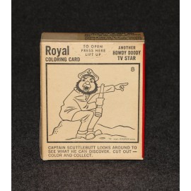 Howdy Doody Royal Dessert Coloring Cards 1/12 #8 Scuttlebutt Lemon Pie Box