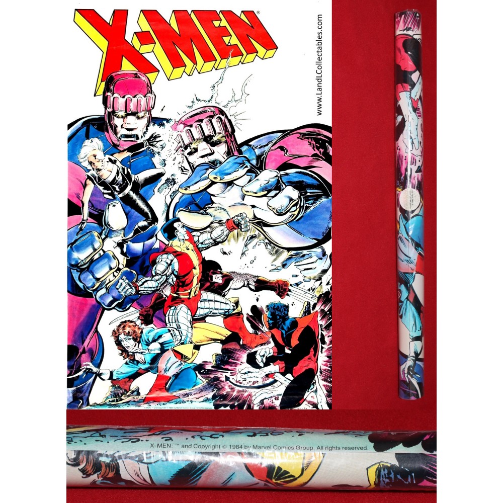 Marvel Super Heroes Poster #2 1984 X-Men Sentinels Jackson Guice MIP Tube