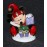 Disney Department 56 Showcase Bejeweled Jester Mickey's Christmas Surprise