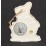 Disney 1940s Snow White 7 Dwarfs Bashful Wall Clock Ceramic German Waechtersbach