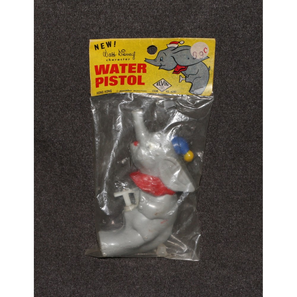 Disney Dumbo 1960's Water Pistol Squirt Gun Elvin MIP
