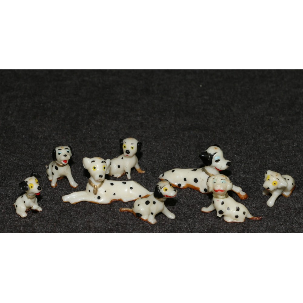 Disneykins 1961 101 Dalmatians Figure Lot Louis Marx Pongo Perdita