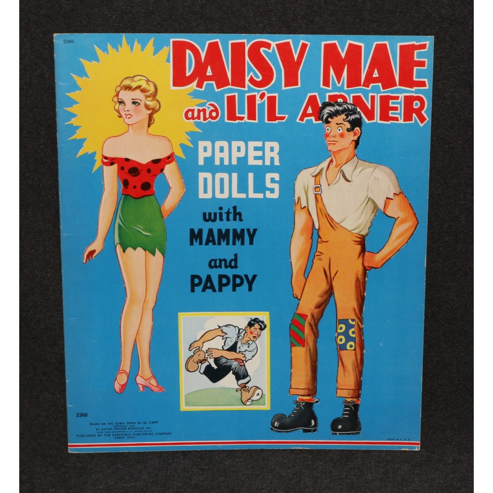 Paper Dolls 1941 Li'L Abner Daisy Mae #2360 Saalfield Original Unused Uncut