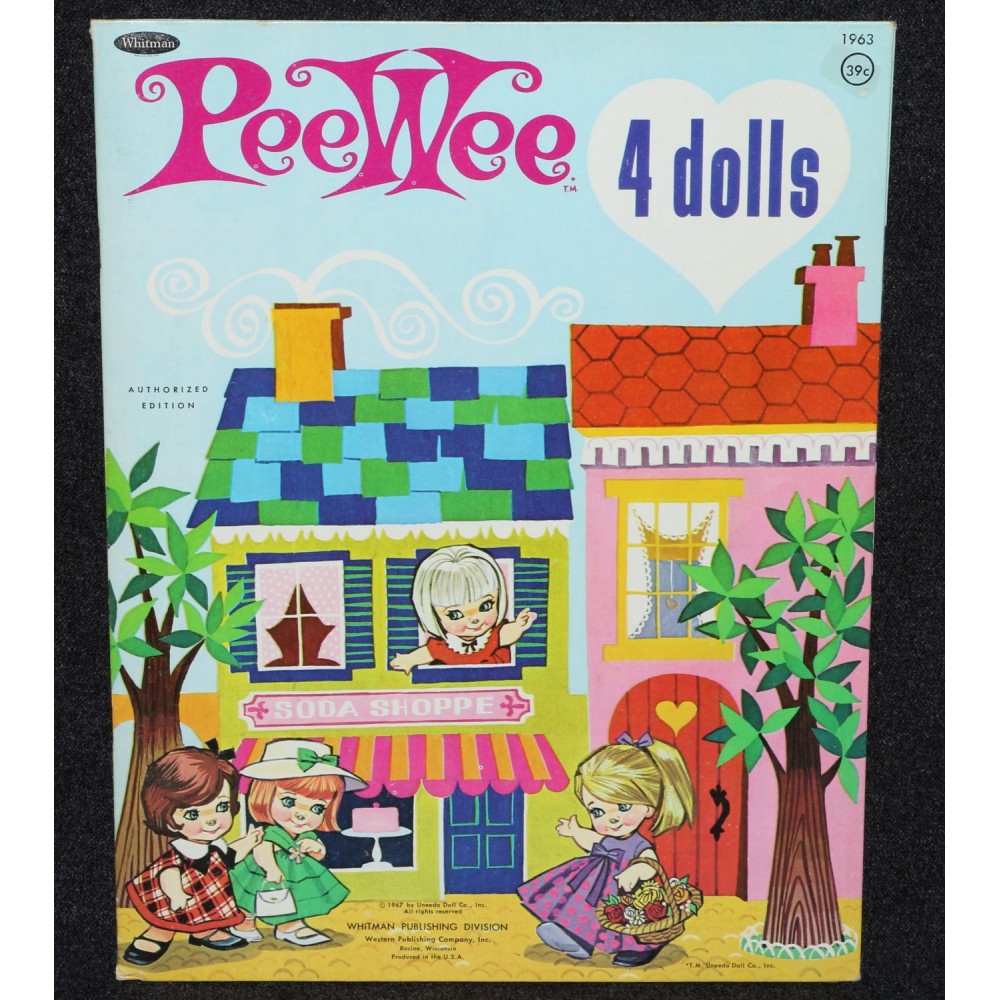 Paper Dolls 1967 PeeWee Dolls #1963 Whitman Original Unused Uncut