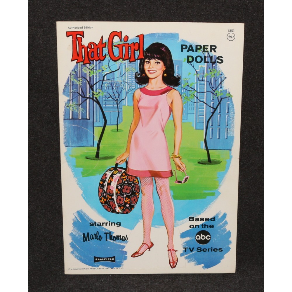 Paper Dolls 1967 That Girl Saalfield #1351 Original Unused Uncut