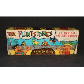 Hanna Barbera Flintstones 1962 Marx Shooting Gallery Arcade Large Set Boxed