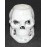 Halloween Skull Candy Bucket Pail Black Eyes Plastic Blow Mold Vintage
