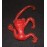 Oily Jiggler 1960s Monkey Swinging Red Russ Berrie Style Large 5 1/2