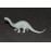 Marx Playset Dinosaur Brontosaurus 1960s Gray Plastic Prehistoric