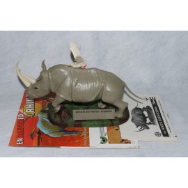 Aurora Model Era 1974 Revell Built Up enDANGERed ANIMALS Scenes Rhino