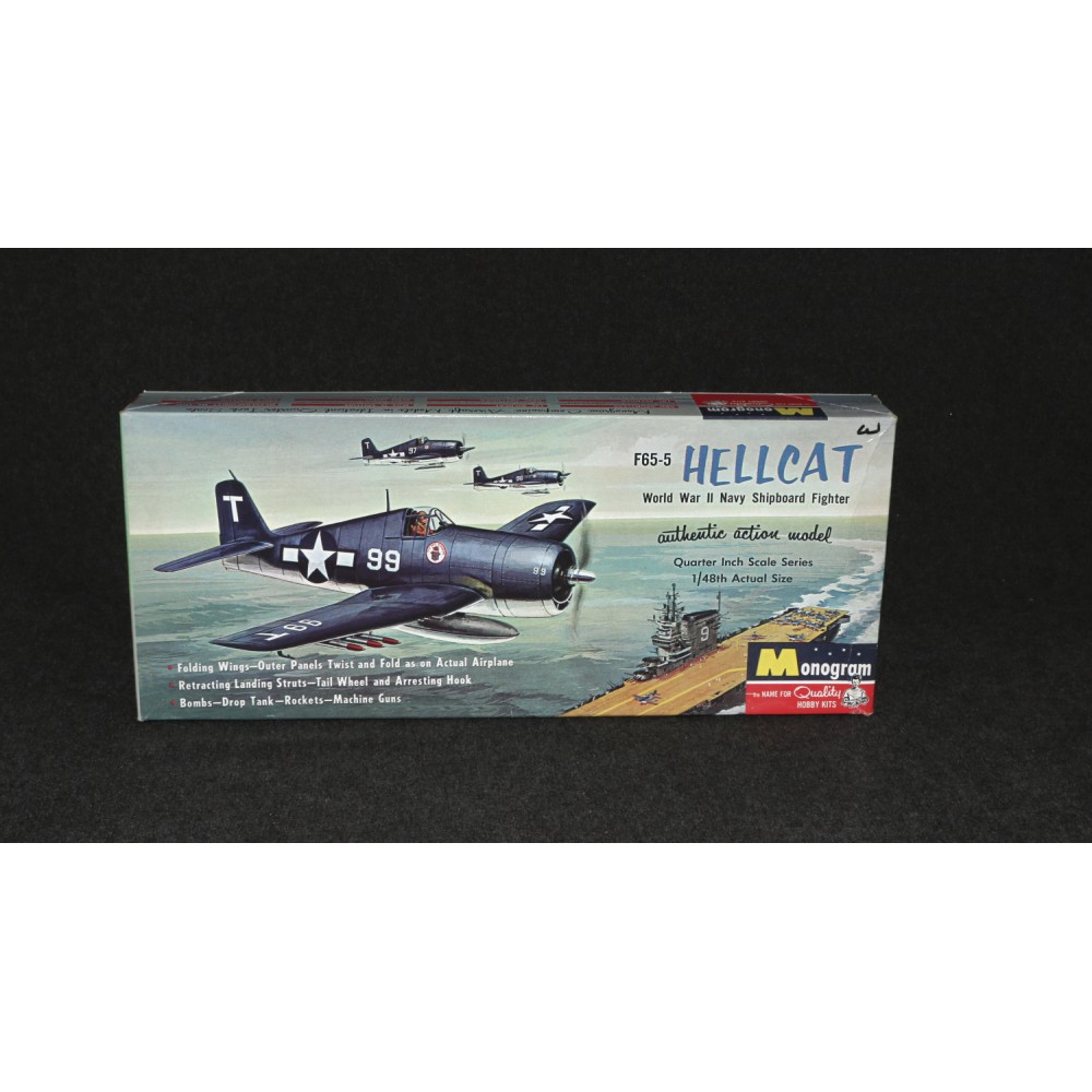 Monogram Airplane Model F65-5 Hellcat WW2 1/48 PA80 1996 MIB