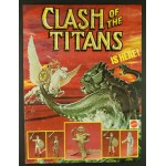 Mattel 1980 Clash of the Titans Store Display Poster Original