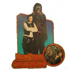 Star Wars 1980 Iron On T-Shirt Transfer Han Chewie Chewbacca Inset Factors K