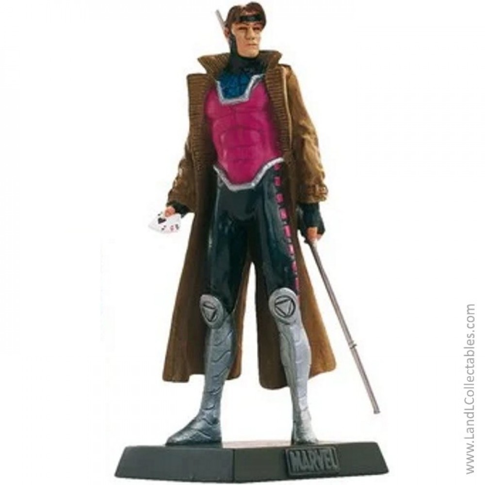 Classic Marvel Figurine Collection Eaglemoss 2007 Statue #35 Gambit Fig Only