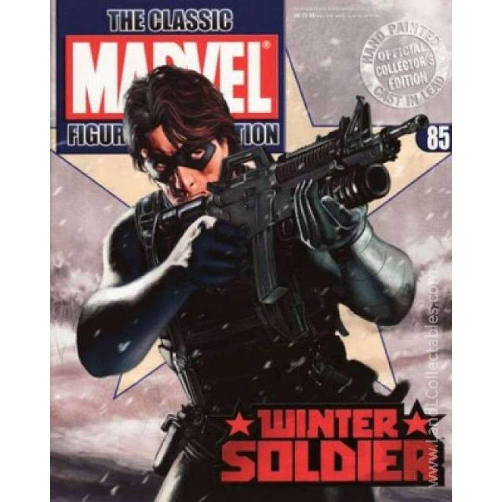 Classic Marvel Figurine Collection Eaglemoss 2009 Statue #85 Winter Soldier Mag