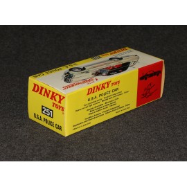 Dinky #251 USA Police Car Pontiac Parisienne White MIB
