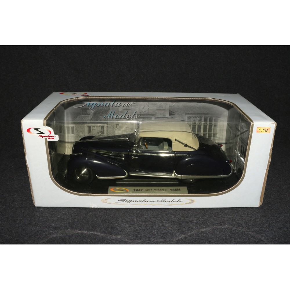 Signature Models Die Cast Auto 1:18 1947 Delahaye 135M MIB Purple
